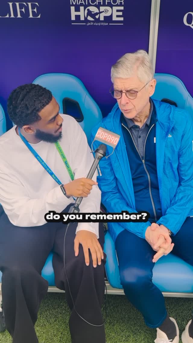 Instagram post by @asmonaco for Copa90. Caption reads: When Arsène met Thierry, you could say it was love....