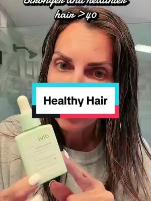 TikTok post by @mtagbeauty for Divi Scalp & Hair Health. Caption reads: Stronger, healthier-looking hair starts at the....
