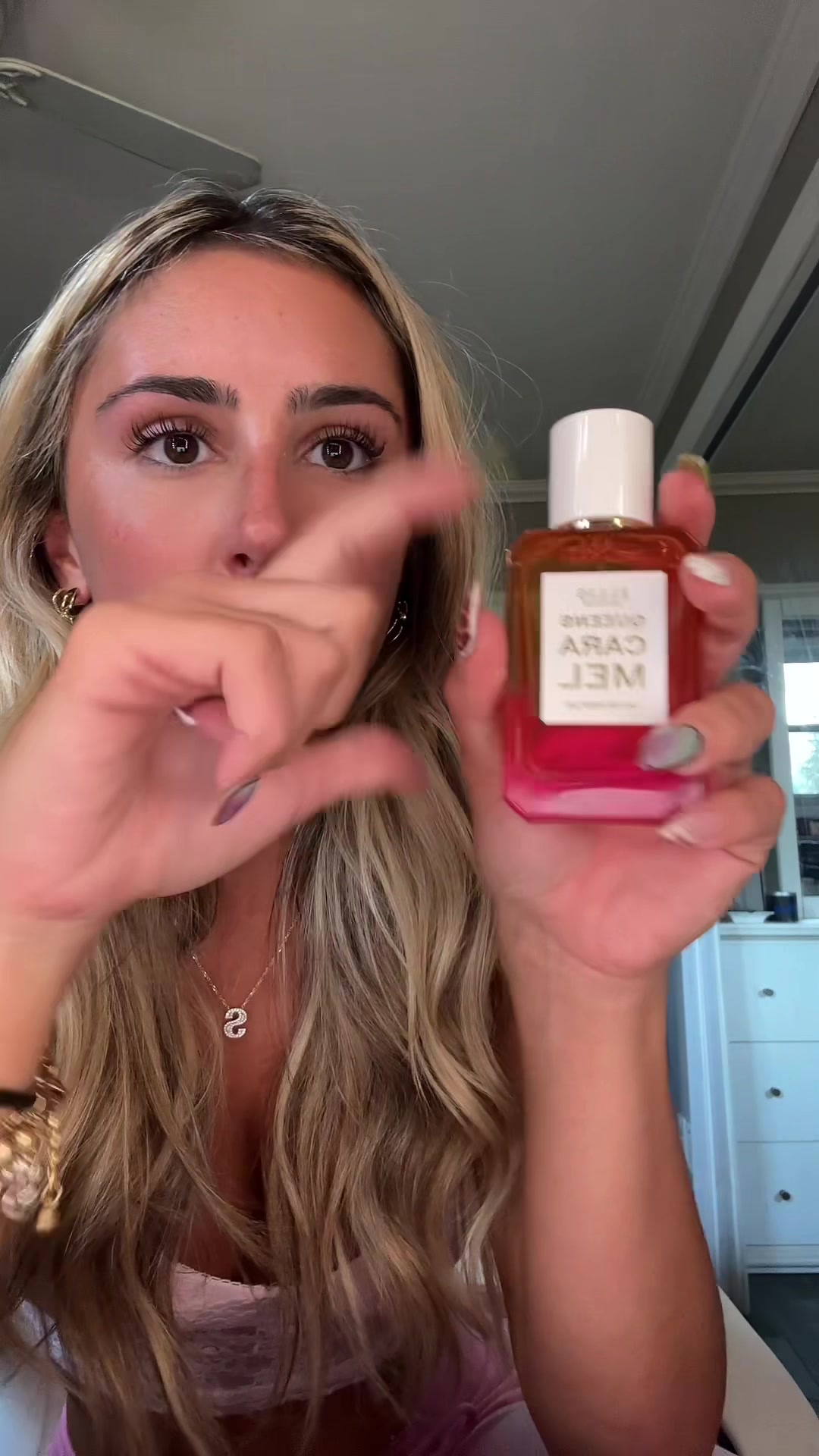 TikTok post by @samkelly322 for Ellis Brooklyn. Caption reads: [...] happy I found QUEENS CARAMEL @Ellis Brooklyn....