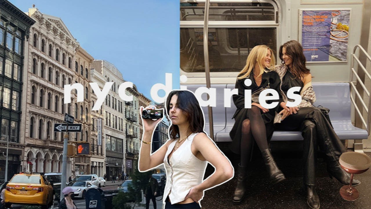 YouTube post by @ElenaTaber for SHONA JOY. Caption reads: a weekend in nyc | big life updates, my merch, fun....