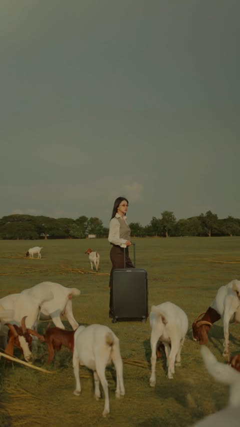 Instagram post by @bbinko for Samsonite. Caption reads: [...] usual. Pack your own story 🧳₊˚⋆⁺₊✧ .....