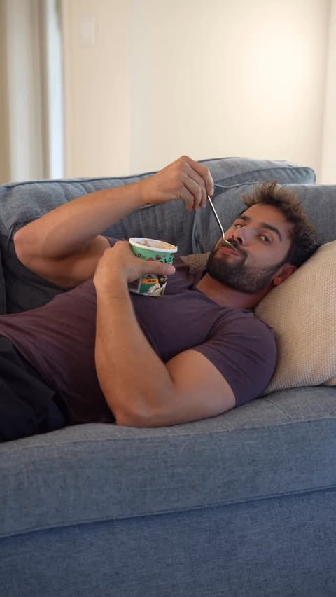 Instagram post by @jordan_morello for Halo Top Creamery. Caption reads: [...] with mix-ins 🍦#ad #halotopmixins....