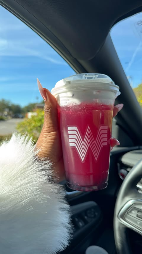 Instagram post by @dyeshajador for Whataburger. Caption reads: #Sponsored Keeping my cup full, one @whataburger....