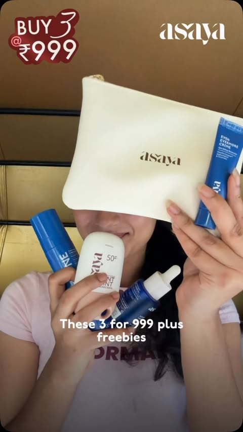 Instagram post by @allabout.lav for Asaya. Caption reads: [...] Creme mini + a travel pouch @worldofasaya....