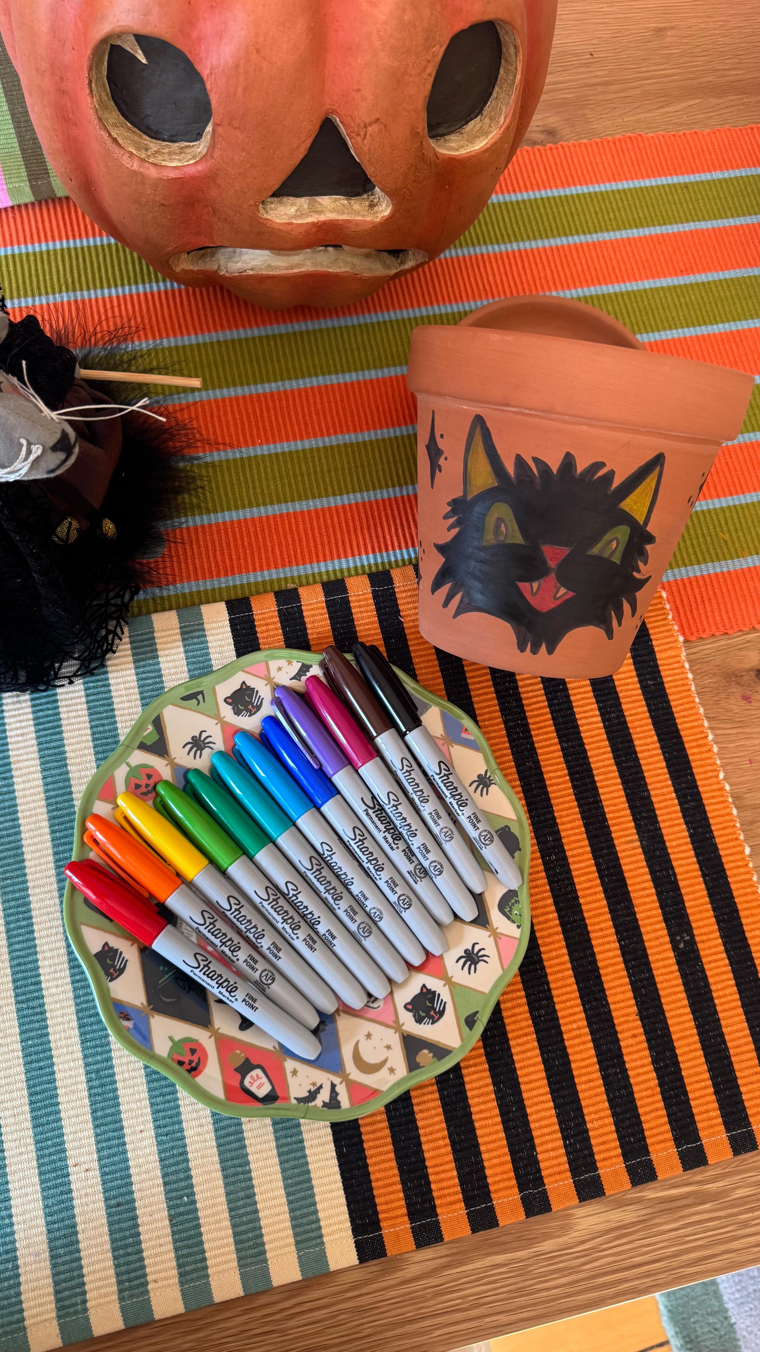 Instagram post by @chelseazeferina for Sharpie. Caption reads: #ad A cute way to add some personality to your....