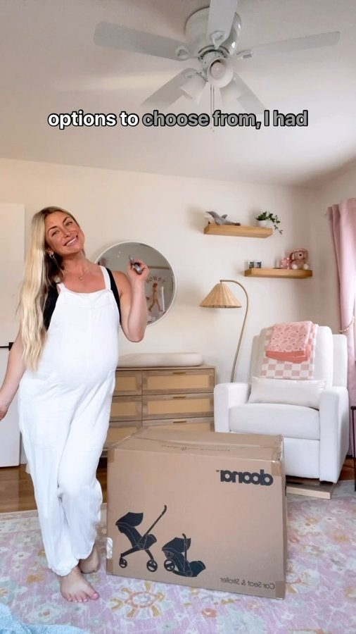 Instagram post by @shelbybythesea for Doona. Caption reads: With SO MANY options out there, choosing which....