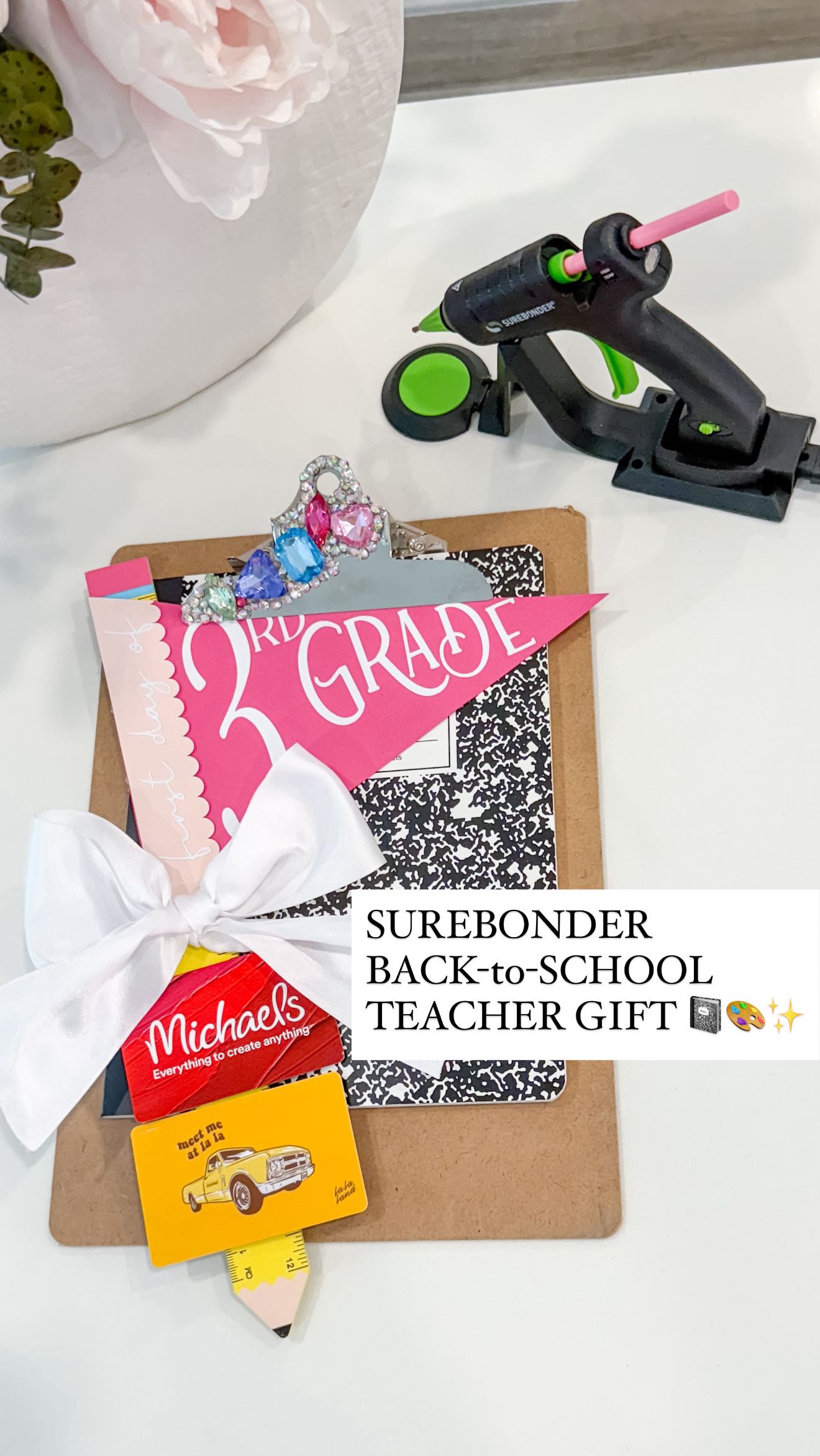 Instagram post by @parkspartyplanning for SUREBONDER. Caption reads: [...] gift idea! 

#ad I used my new @surebonder....