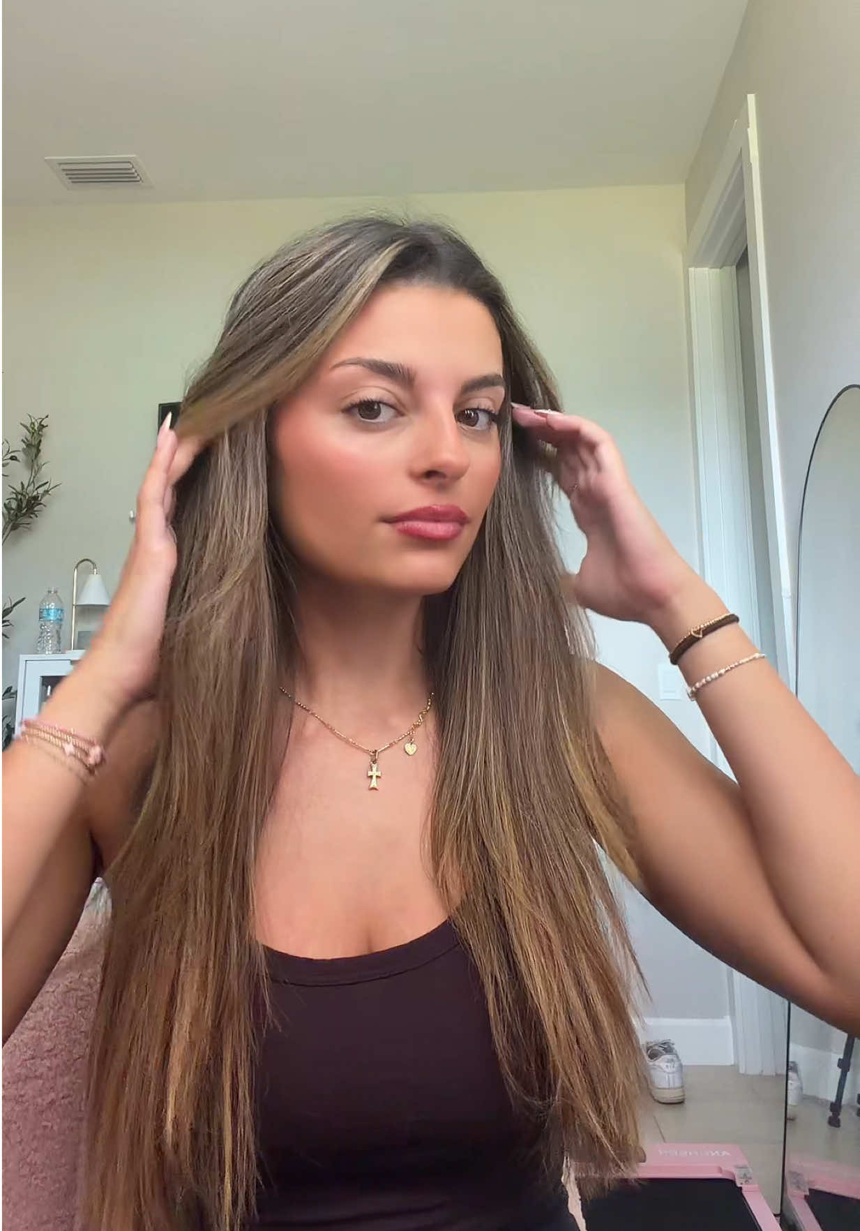 TikTok post by @tara_sterchi13 for Iero Beauty. Caption reads: Pause. Reset. Radiate ✨🌙 @ieró Beauty #ierobeauty.