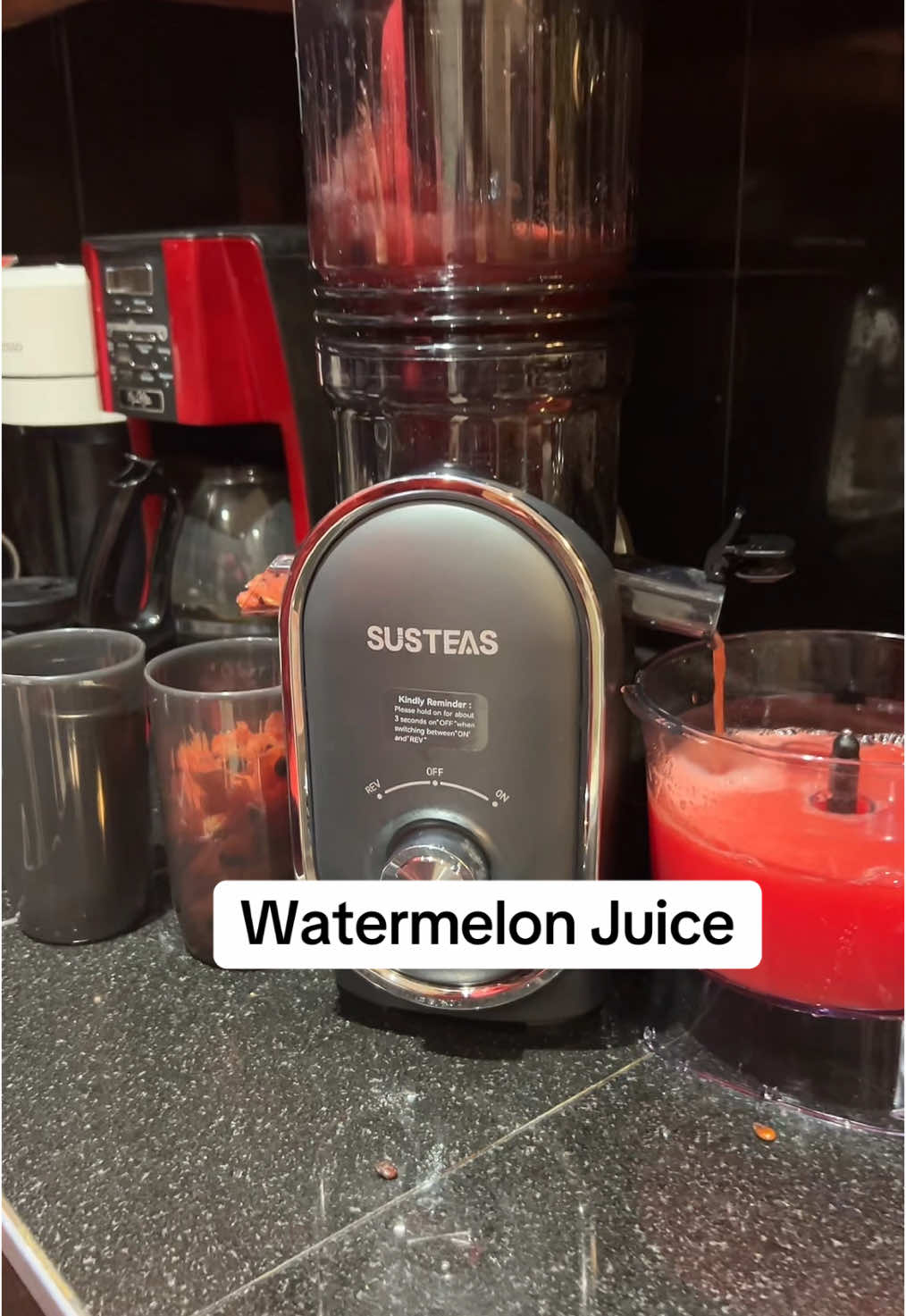 TikTok post by @crystallgreene for SUSTEAS. Caption reads: OBSESSED with @SUSTEAS US #coldpressedjuice....