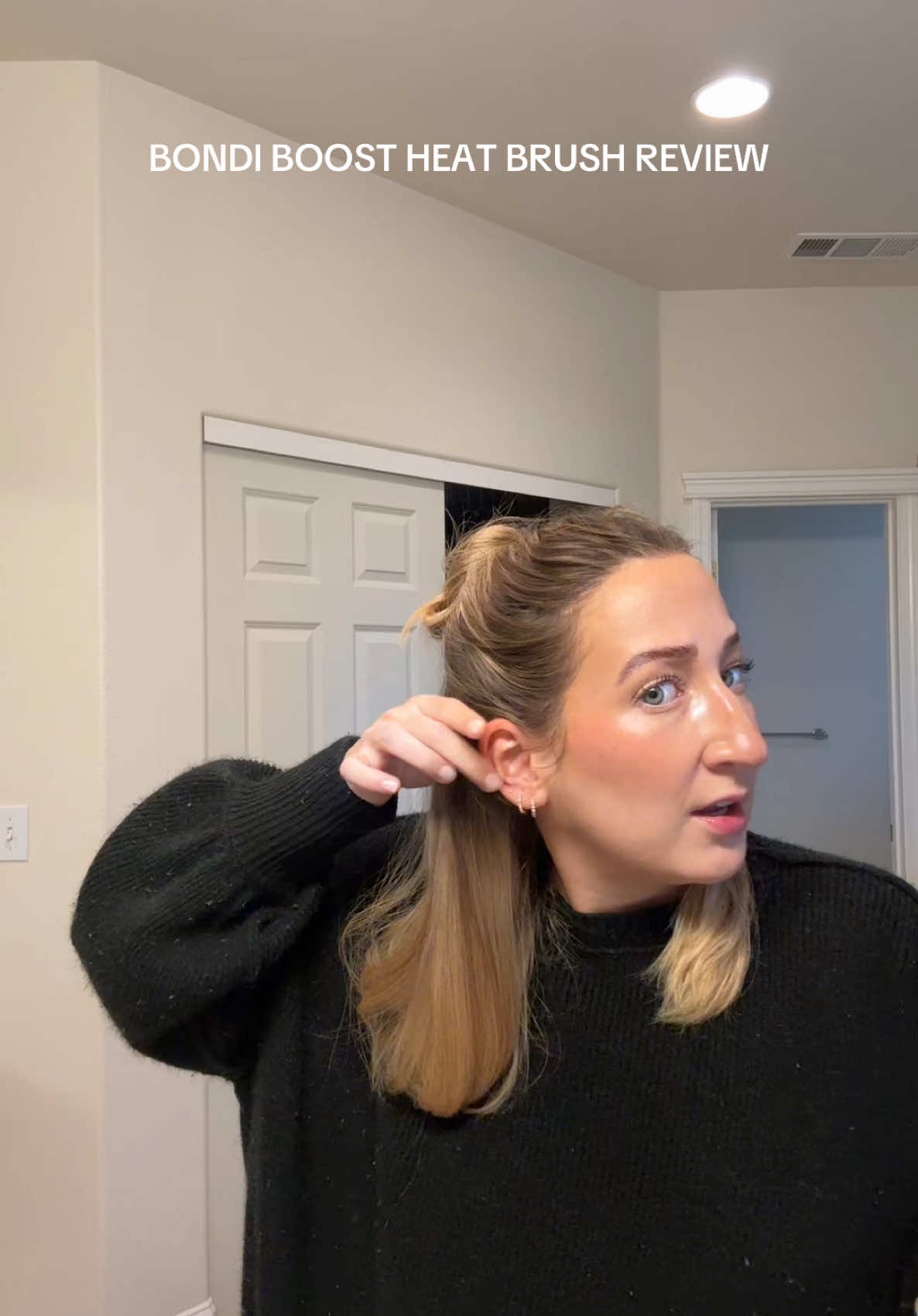 TikTok post by @caitlynspeers for BondiBoost. Caption reads: [...] by play of my morning 😂  @BondiBoost you....