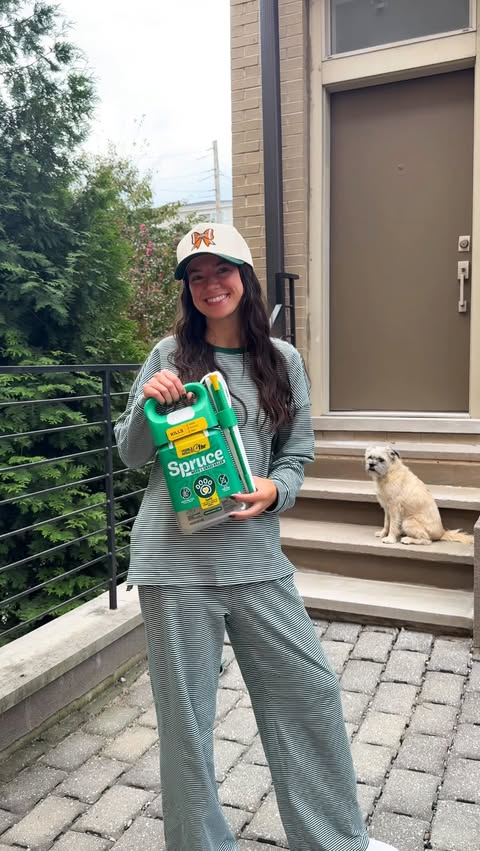 Instagram post by @rachel.corridean for Spruce. Caption reads: #SprucePartner #ad We just moved into our new....