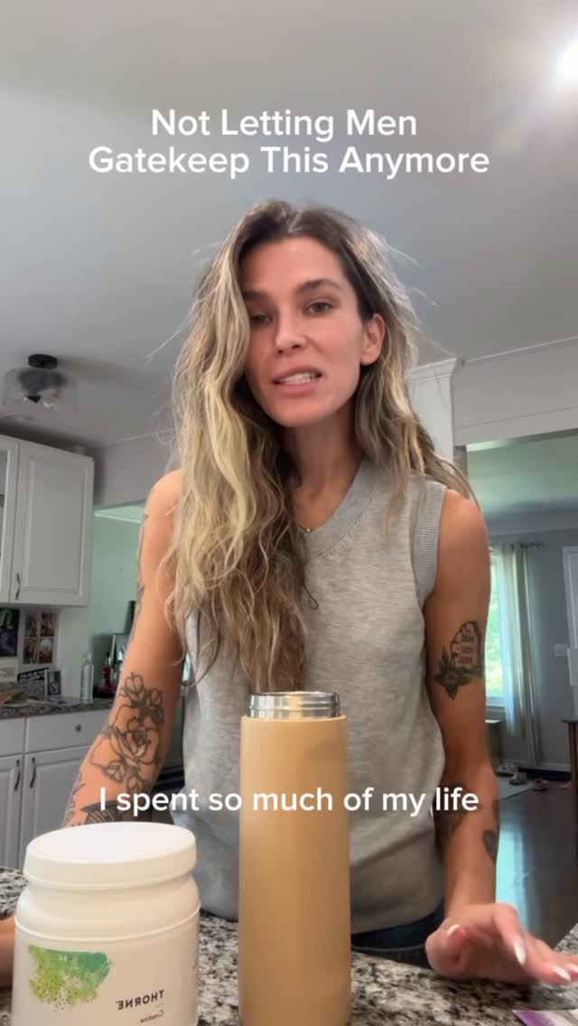Instagram post by @scarlettlongstreet for Thorne. Caption reads: Creatine is not just for men or serious athletes.....