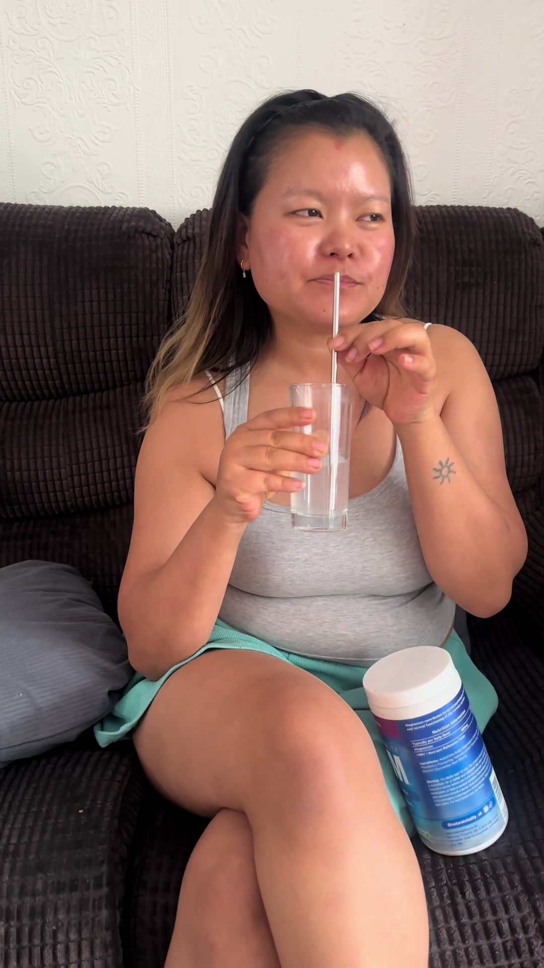 TikTok post by @sunusunuk03 for Natural Vitality®. Caption reads: @Natural VitalityUK #calmdown #drink....