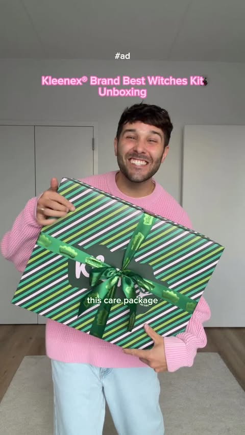 Instagram post by @tyvid5 for Kleenex. Caption reads: [...] own movie night comfort kit box from....