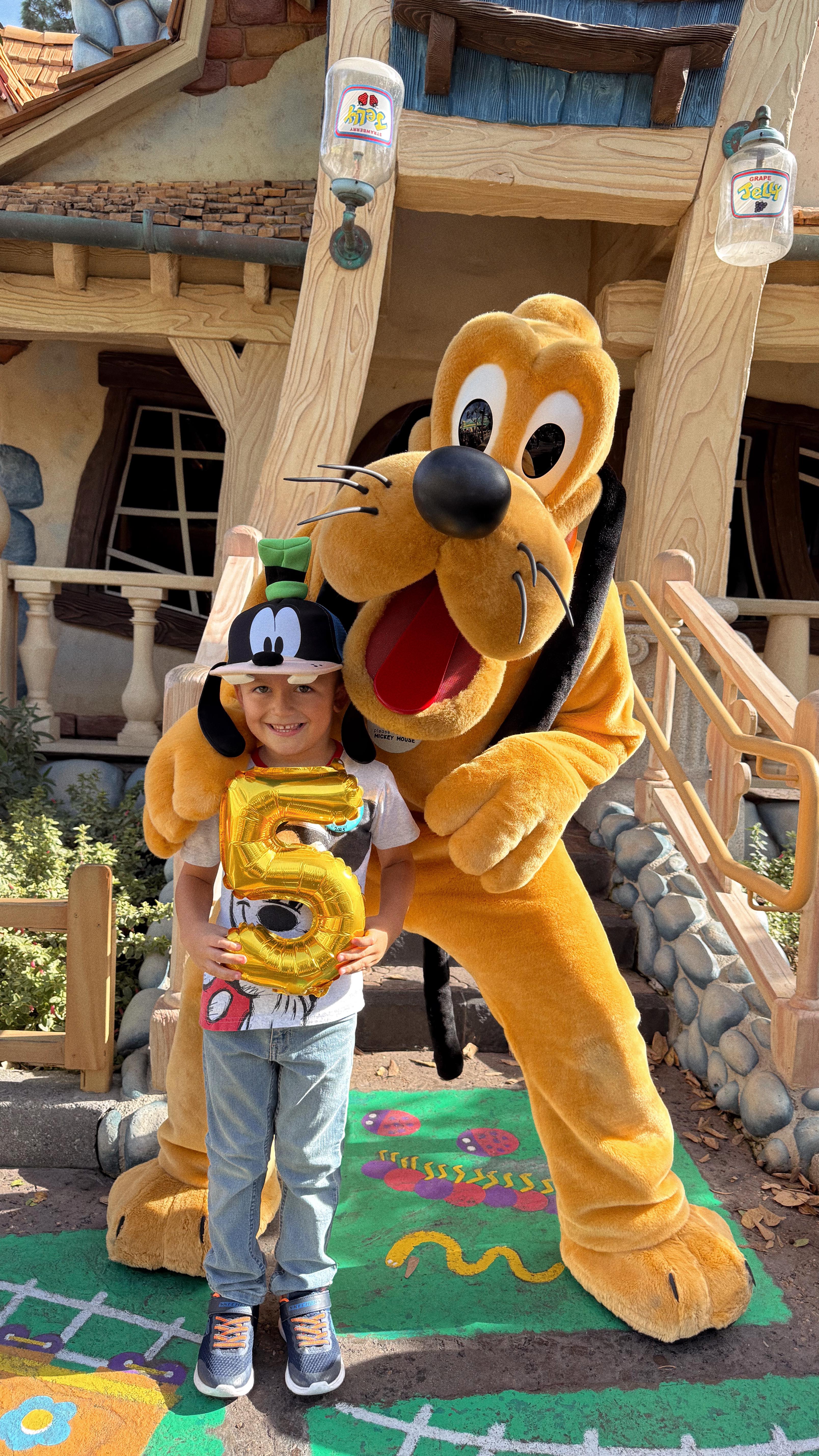 Instagram post by @adrianasansam for Disneyland. Caption reads: Happy birthday to the sweetest mamas boy there....