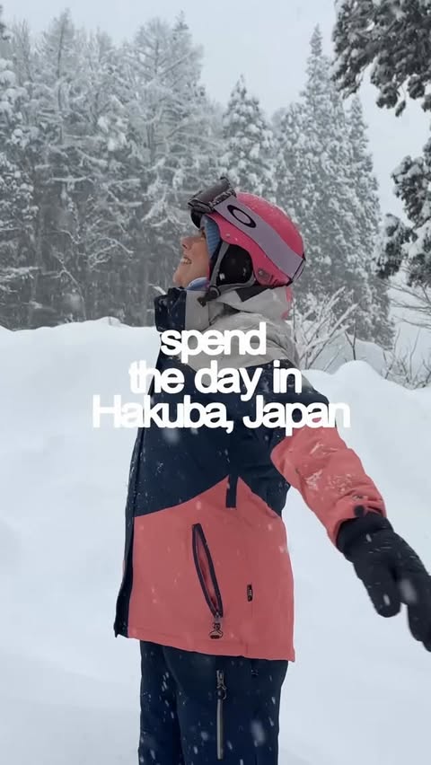 Instagram post by @itsshaylajay for Contiki. Caption reads: what a day!! snowboarding in Hakuba with @contiki....
