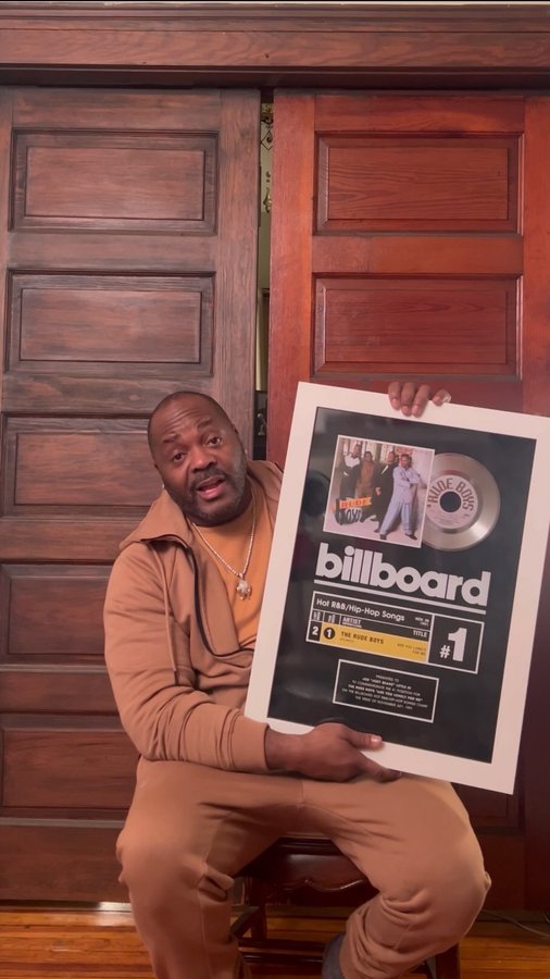 Instagram post by @joelittlerudeboysofficial for Atlantic Records. Caption reads: [...] in 1991… Thank you @iamsylviarhone....