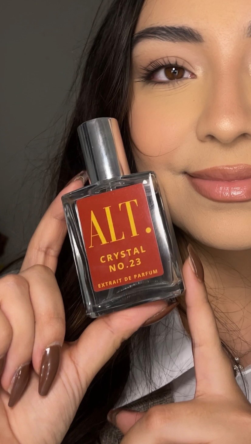 Instagram post by @jocelynlemvs for ALT. Fragrances. Caption reads: there’s just something about smelling good that....
