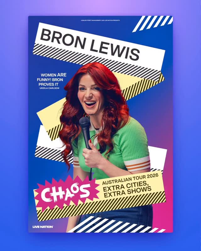 Instagram post by @bronlewiscomedy for Live Nation. Caption reads: Holy smokes! The people of this good nation have....