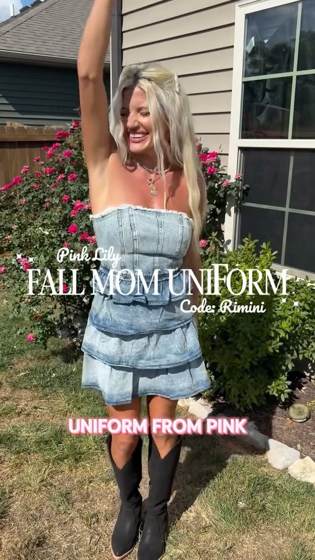 Instagram post by @riminimerrick for Pink Lily. Caption reads: [...] to FORTY percent off at Pink Lily 🫶🏼 From....