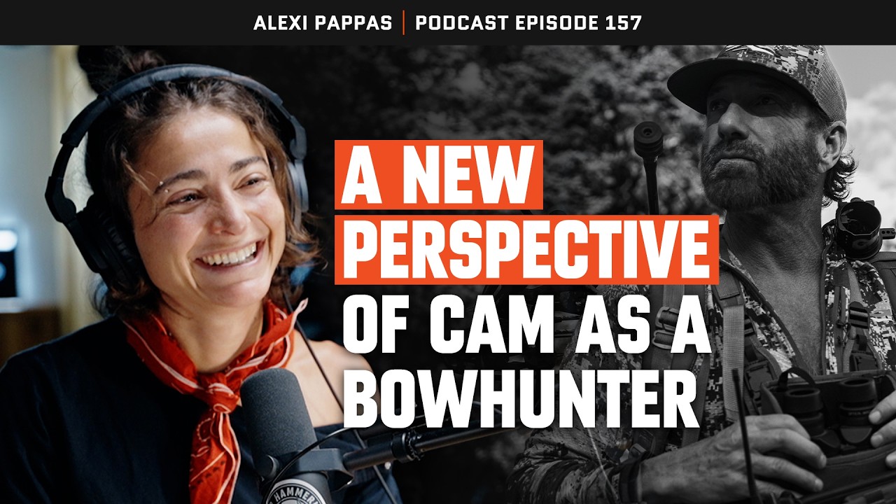 YouTube post by @cameronhanes for MTN OPS. Caption reads: Alexi Pappas | Keep Hammering Collective | Episode....