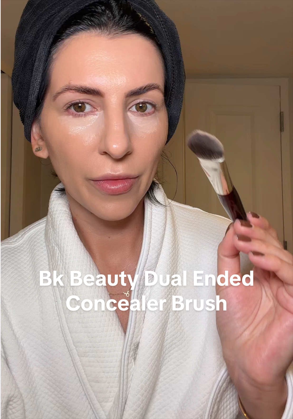 TikTok post by @nattythebratty for BK Beauty. Caption reads: Another great @BK Beauty Brushes #bkbeautybrushes....