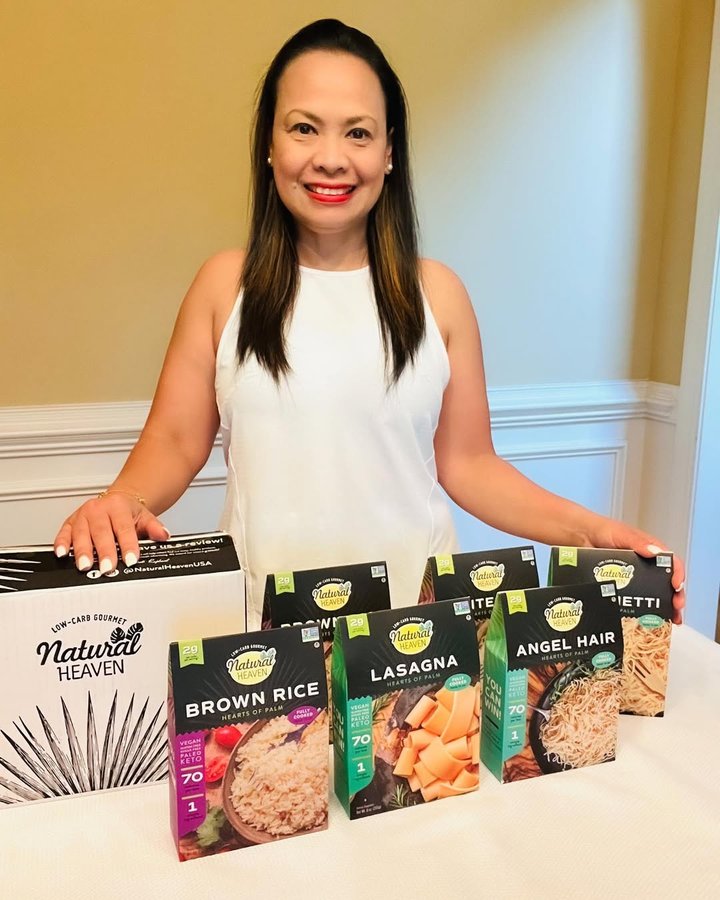 Instagram post by @azelvilchesjohnson for Natural Heaven. Caption reads: Made with L🍝VE ❤️

Mouthwatering angel hair pasta....