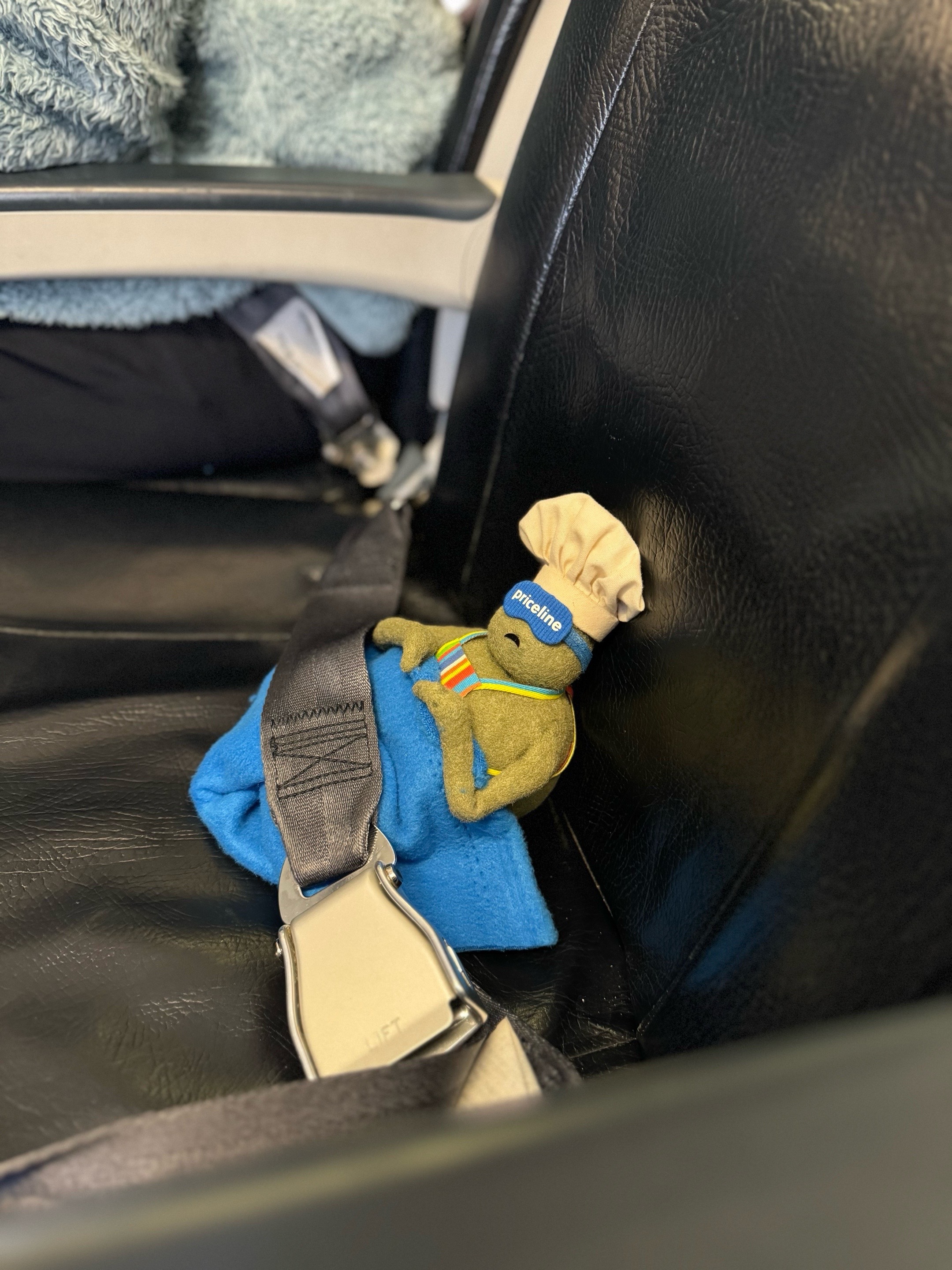 TikTok post by @thetinychefshow for Priceline. Caption reads: [...] Tiny Chef's first epic adventure with....