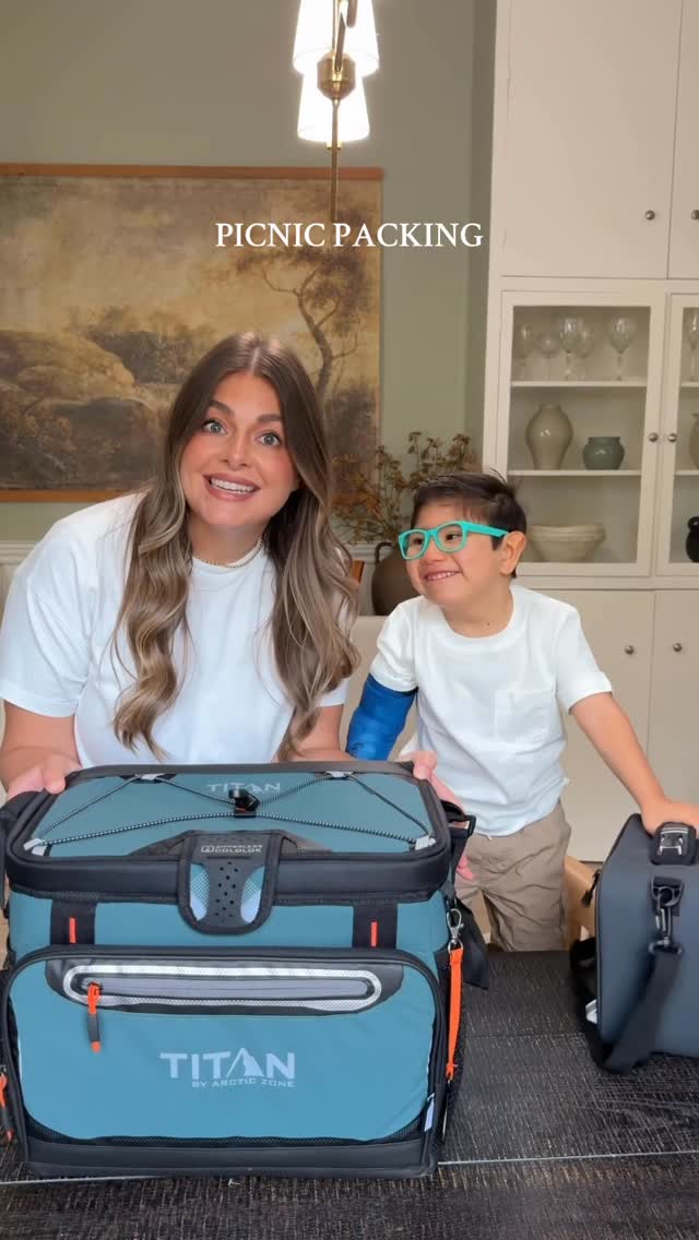 Instagram post by @savannahcbravo for Arctic Zone. Caption reads: #ad The Titan by @arcticzone cooler & lunch box is....