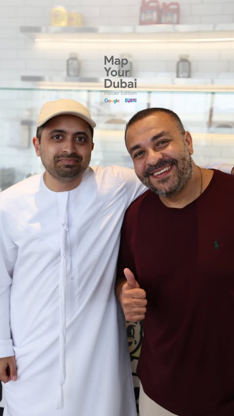 Instagram post by @emiratifoodgeeks for Visit Dubai. Caption reads: Dubai’s best-kept culinary secrets. Google and the....