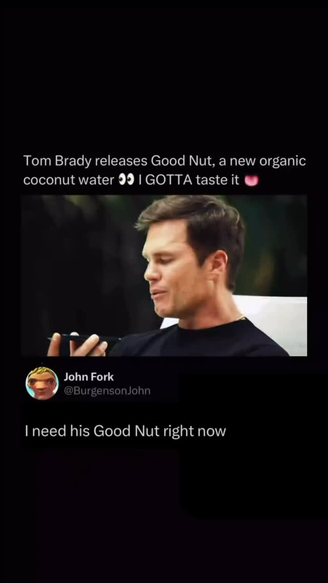 Instagram post by @zer for Gopuff. Caption reads: Tom Brady wants you to try his Good Nut @gopuff....