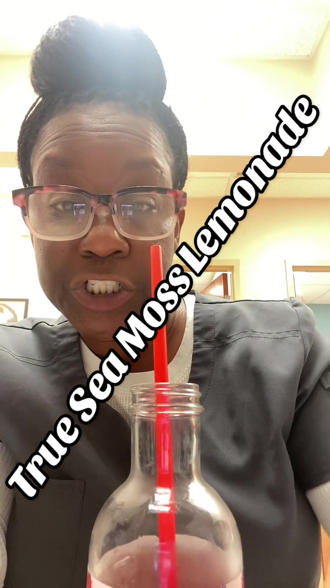 TikTok post by @slayedbyshea for TrueSeaMoss. Caption reads: Get you some @trueseamoss #lemonade #guthealth....
