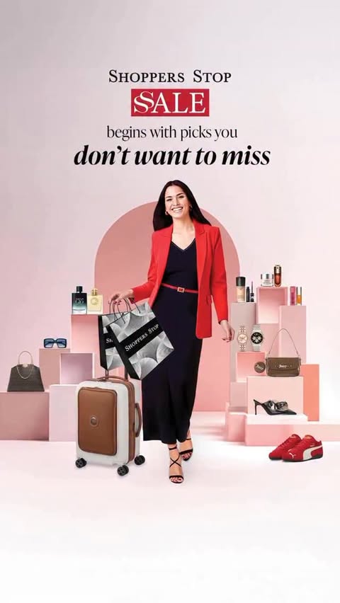 Instagram post by @all_about_kolhapur_ for Shoppers Stop. Caption reads: The Shoppers Stop SSale is live!

Enjoy up to 50%....