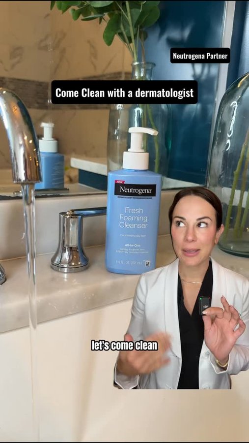 Instagram post by an influencer for Neutrogena. Caption reads: #NeutrogenaPartner Confessions of a [...].