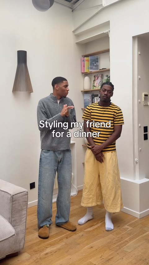 Instagram post by @nassnyc for Urban Outfitters. Caption reads: [...] I style my friend for dinner with....
