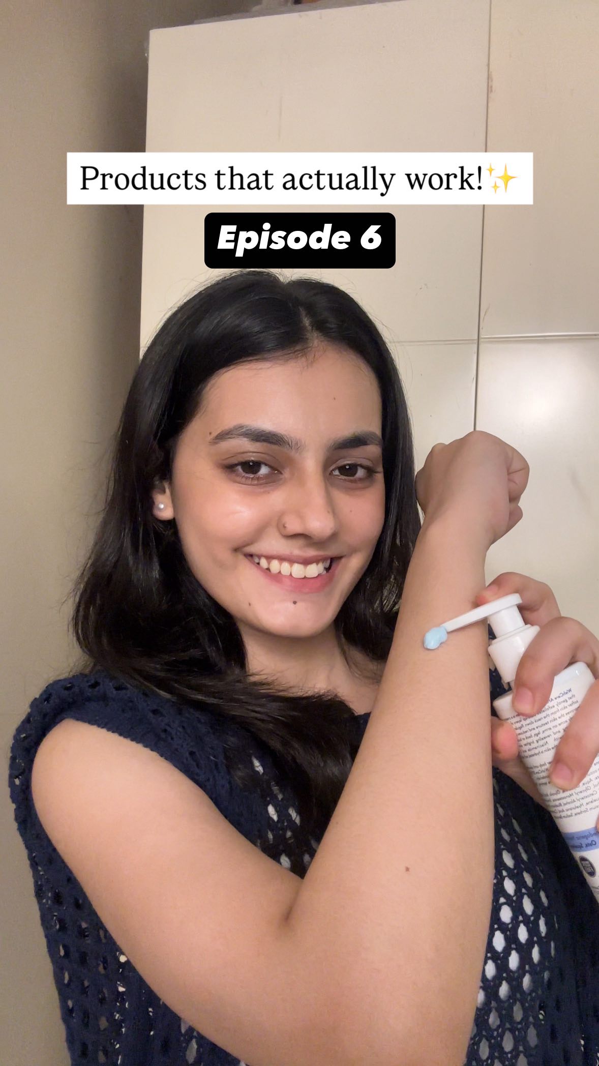 Instagram post by @_hiteshi_ for WishCare. Caption reads: This 10%AHA & 1%BHA body lotion by @mywishcare is....