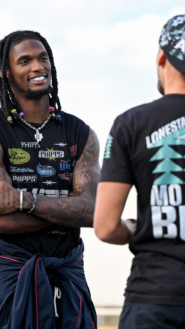 Instagram post by @lonestar_hawaiian for Ubisoft. Caption reads: #ad When CeeDee Lamb and @thecrewgame bring car....