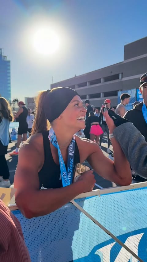 Instagram post by @fitbymakayla for Garmin. Caption reads: FIRST RACE & PR OF 2026 😝🥂❤️‍🔥

A day I never....