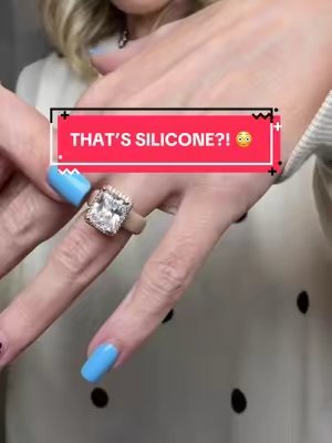 TikTok post by @amangrum38 for Rinfit. Caption reads: [...] it to LOOK like a silicone ring. 😂💍✨....