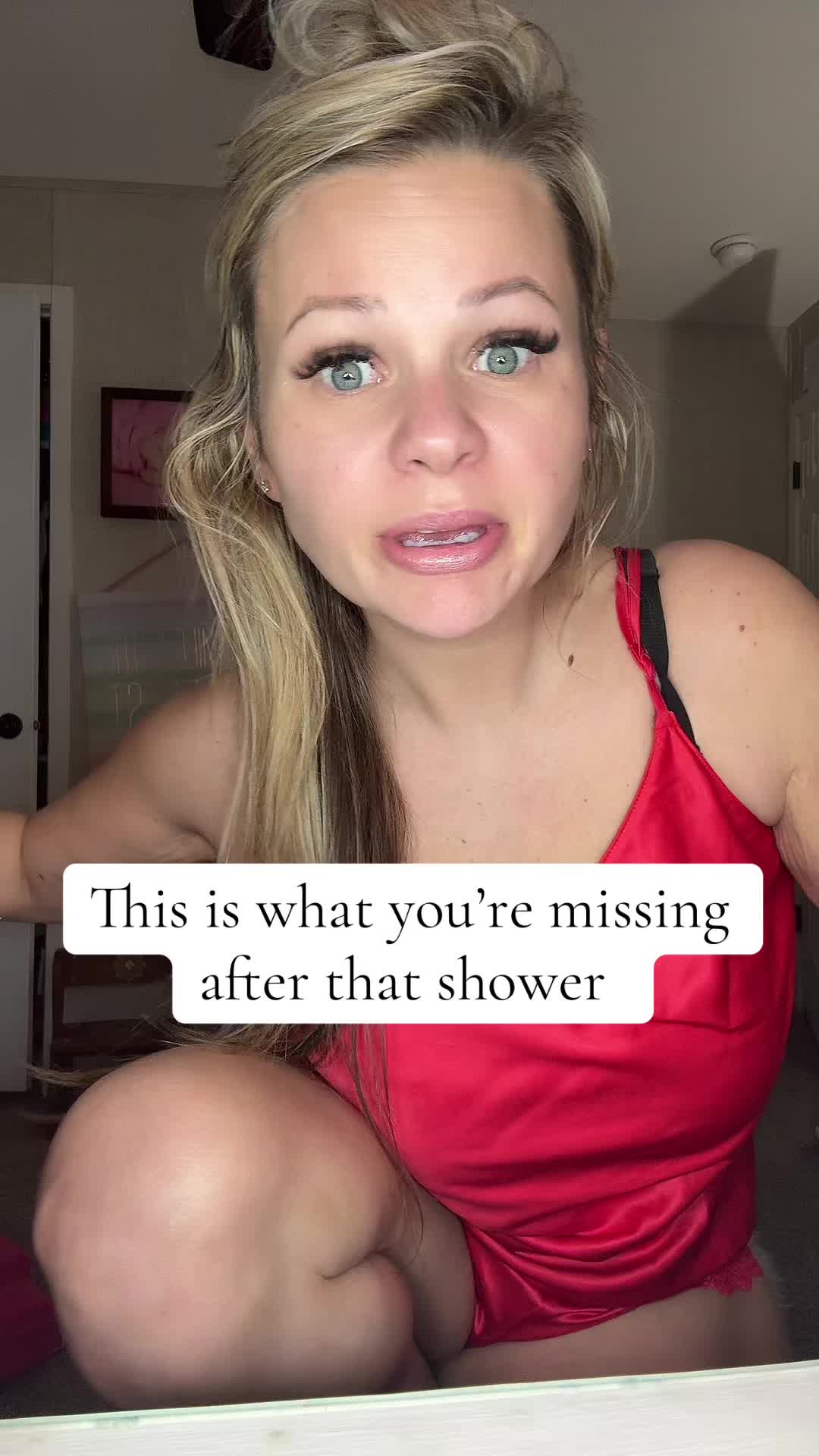 TikTok post by @kelbrake for Eight Saints Skincare. Caption reads: Tired of dry skin and needing that easy fix. Look....