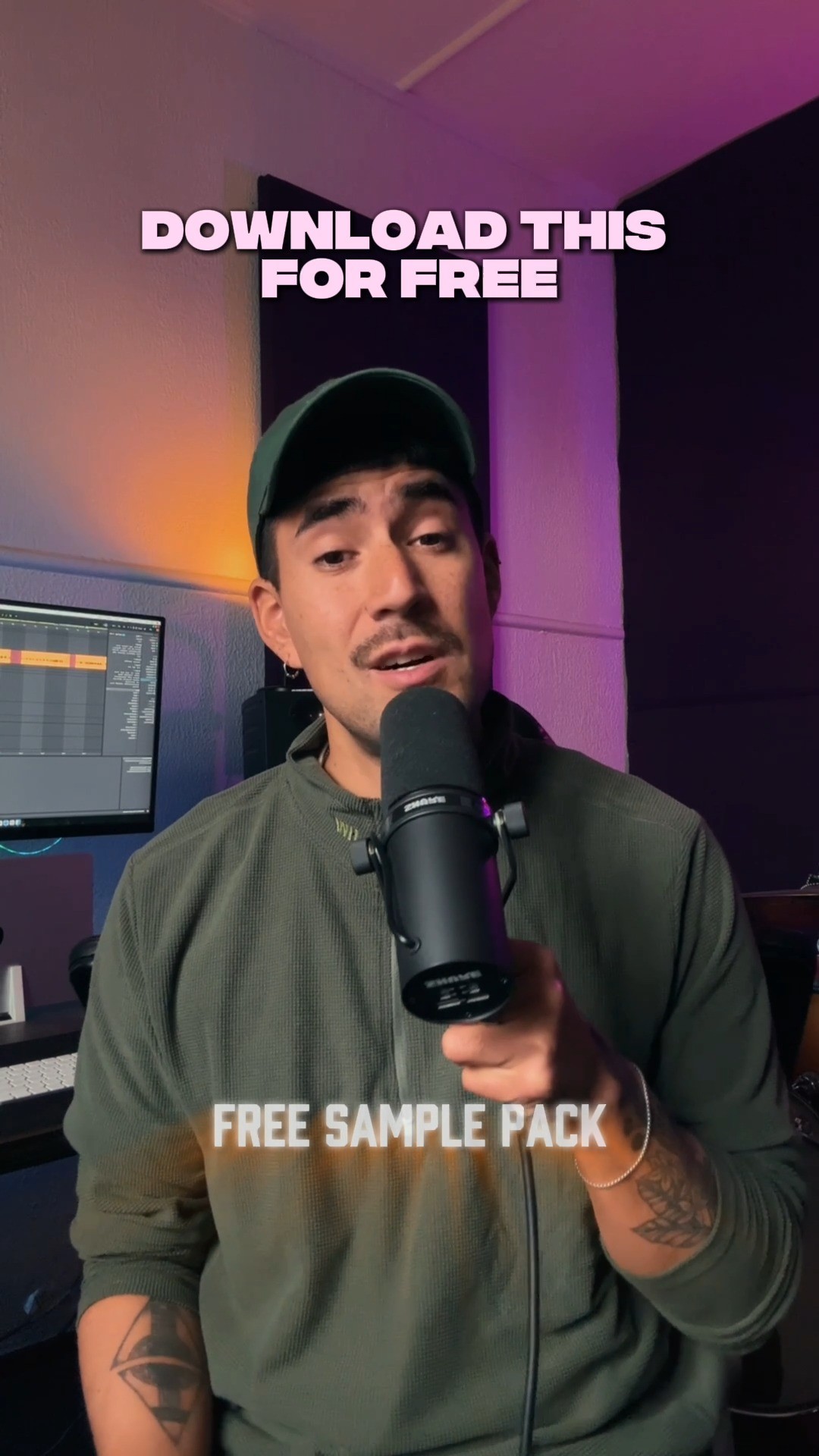 Instagram post by @savbeat for LANDR. Caption reads: Get the Free Savbeat Sample Collection

Drop....