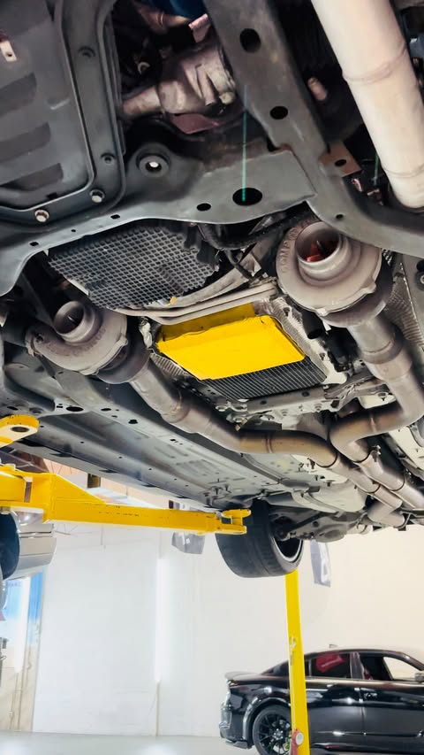 Instagram post by @angs5.0 for AWE Tuning. Caption reads: [...] Fiber • Sponsors: ~ @braumracing ~....