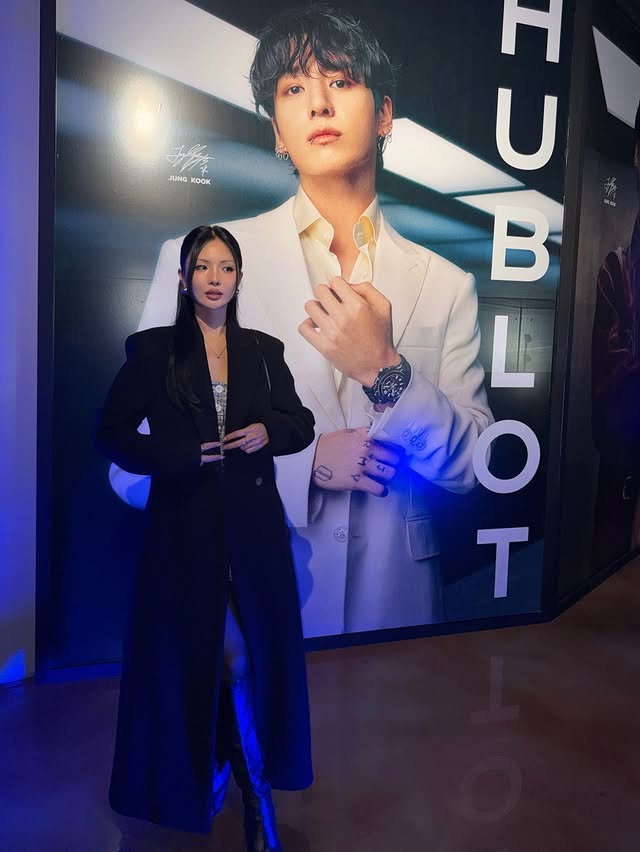 Instagram post by @chaileeson for Hublot. Caption reads: @hublot New global brand ambassador 축하 파티에 저도....
