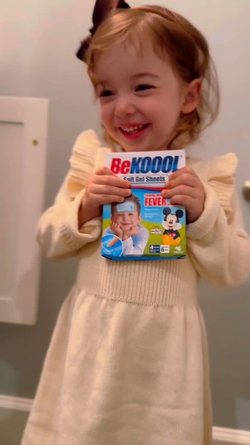 Instagram post by @kidfriendlyphilly for IZEA. Caption reads: #ad Stock up on BeKOOOL Kids Fever Patches and....