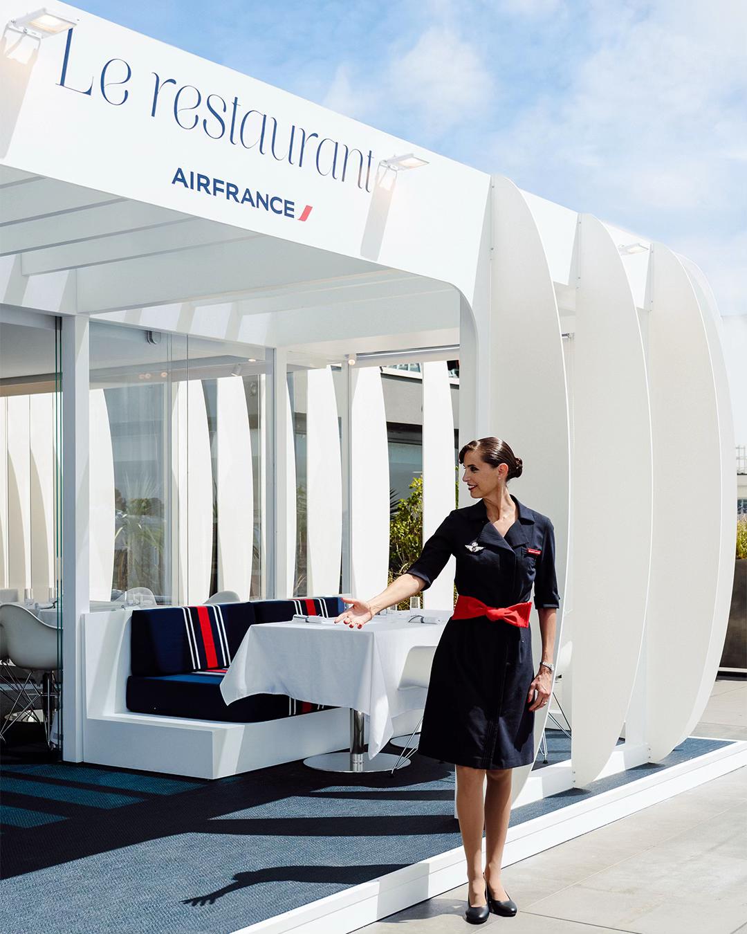 TikTok post by @airfrance for Galeries Lafayette. Caption reads: Final call before take-off  Step inside the Air....