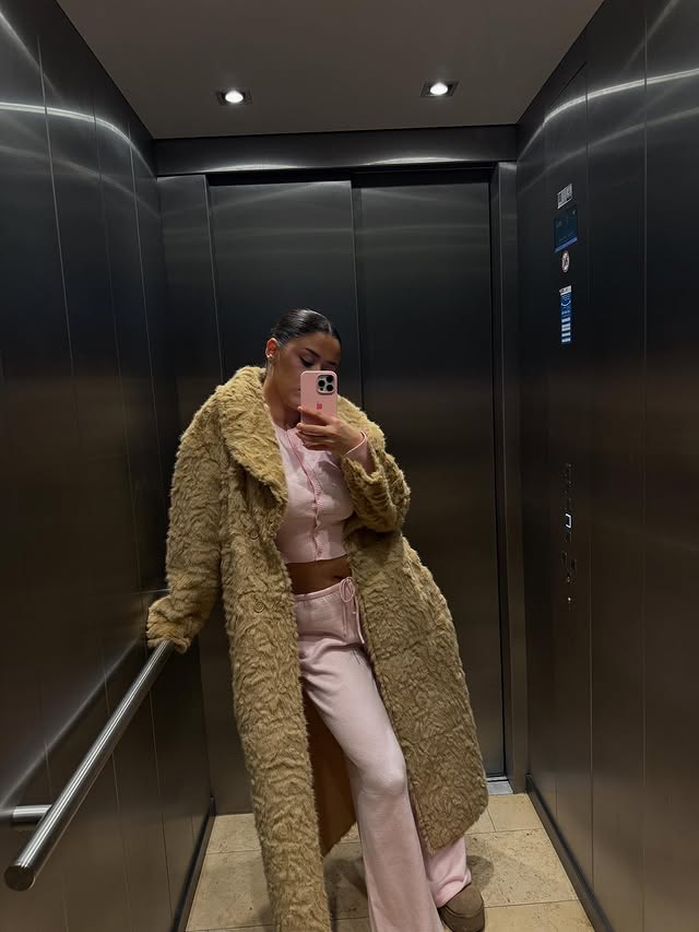 Instagram post by @leonorabtqi for NA-KD. Caption reads: 🪩🪩🪩 @nakdfashion code: locoleoo / ad.