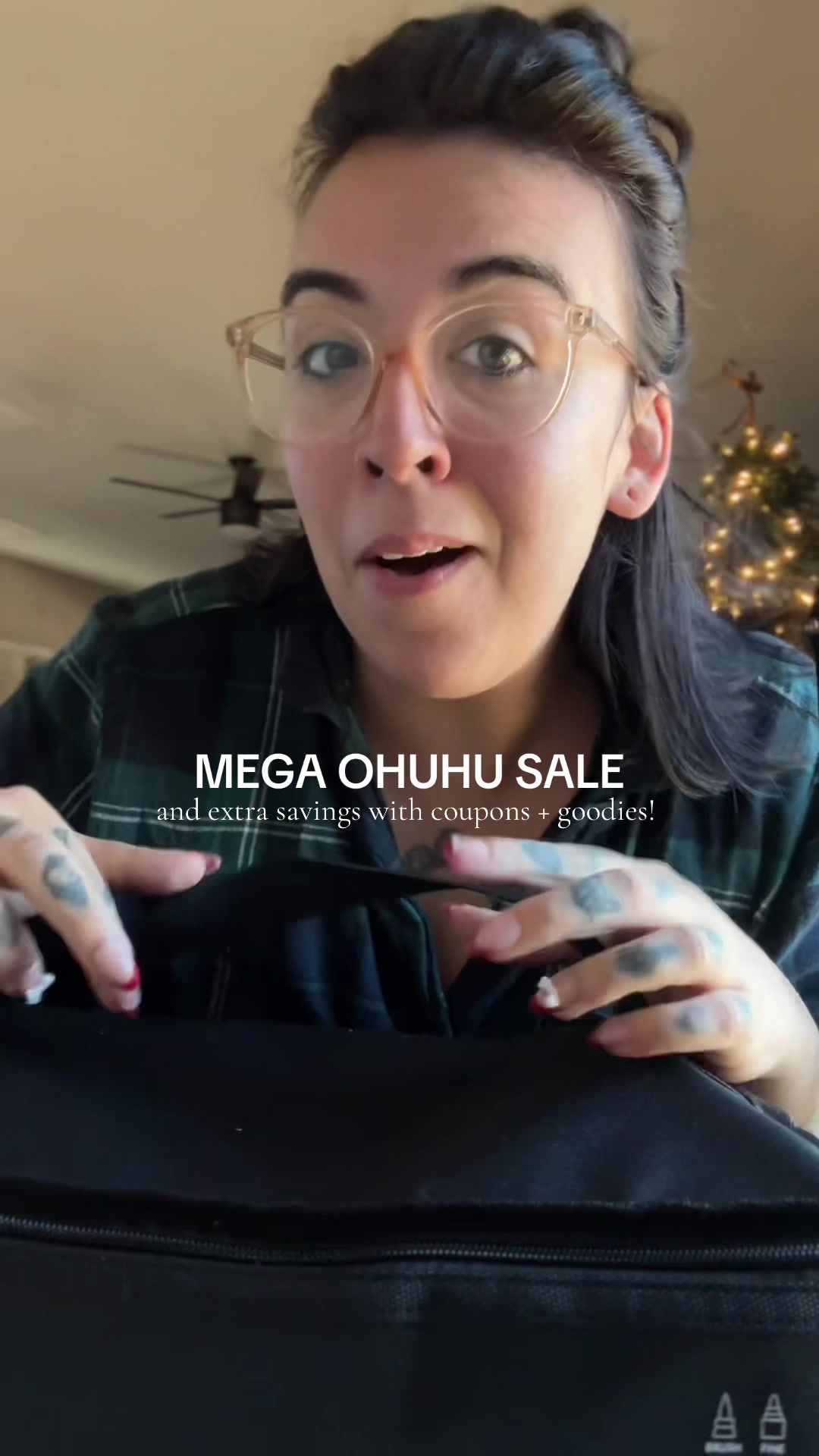 TikTok post by @maddybellcolors for Ohuhu. Caption reads: The Ohuhu sale is up! All sets are 20%-25% off AND....