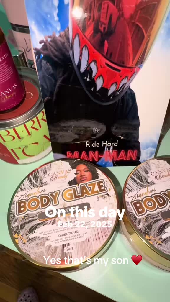 TikTok post by @blingbysweets for Canvas Beauty Brand. Caption reads: #onthisday @CANVAS BEAUTY BRAND....