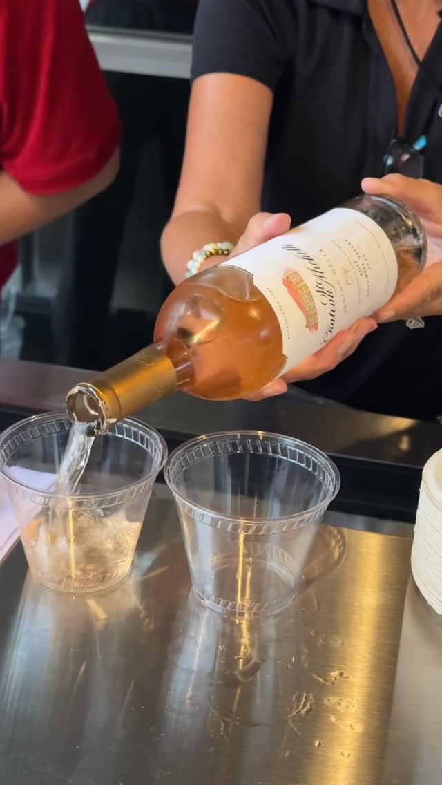 Instagram post by @lauravanessa_w for Chateau Ste. Michelle Winery. Caption reads: #ad Summer concerts hit different with....