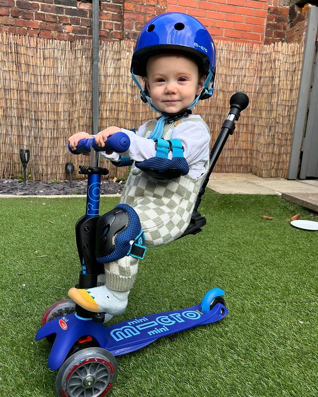 Instagram post by an influencer for Micro Scooters UK. Caption reads: Elijah’s been having so much fun today on his Mini....